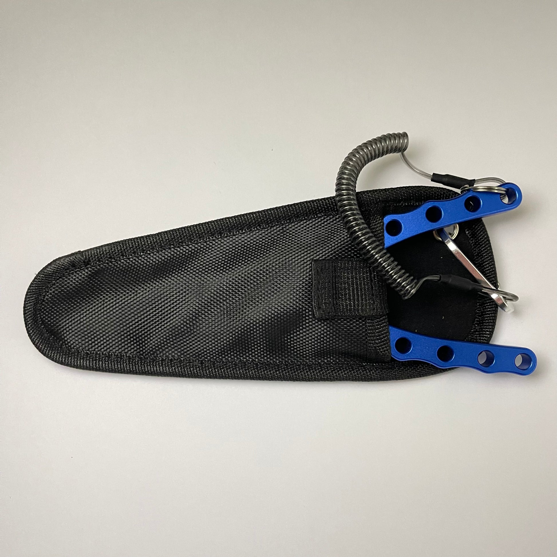 Zange Fischerzange multifunktional aluminium blau blue Tasche